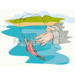   beach water fishing guy guys man men people boy boys fish hand hands  rest8.gif Clip Art Places Outdoors 