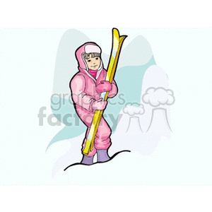 ski3 clipart. Commercial use image # 164035