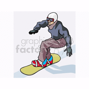 snowboarding clipart. Royalty-free image # 164039