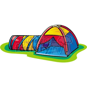 kids play tent clipart. Commercial use image # 164057