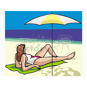 womanbeach clipart. Royalty-free image # 164097