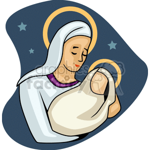  virgin mary baby jesus religion religious  FHL0100.gif Clip Art Religion 