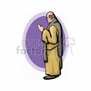   nun pray praying prayer religion religious coenobite  coenobite3.gif Clip Art Religion 