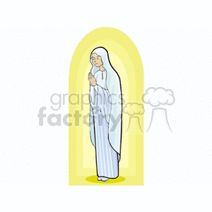 Virgin Mary clipart. Commercial use image # 164345