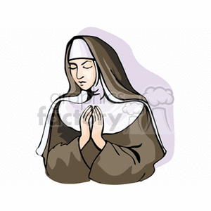 nun clipart. Commercial use image # 164347