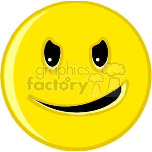 mischievous smiley clipart. Commercial use image # 166167