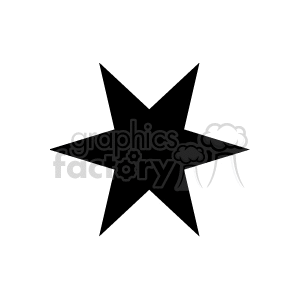 Black star image. clipart. Royalty-free image # 166247