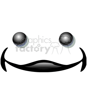 Black smiley face image. animation. Royalty-free animation # 166322