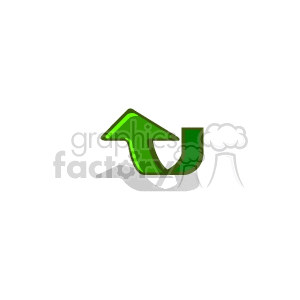 Green arrow pointing up. clipart. Commercial use image # 166337