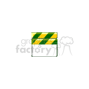 Movie clapboard. clipart. Royalty-free image # 166342