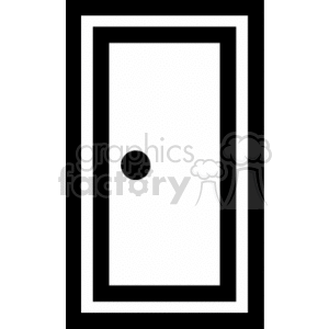   door closed doors  BIM0351.gif Clip Art Signs-Symbols black white vinyl-ready vinyl vector