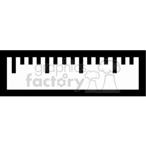 black and white ruler clipart. Royalty-free image # 166552