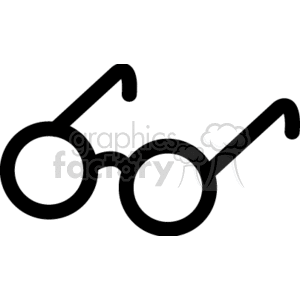 black and white reading glasses clipart. Commercial use image # 166602