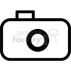 camera cameras  PIM0258.gif Clip Art Signs-Symbols icon black+white vinyl+ready outline