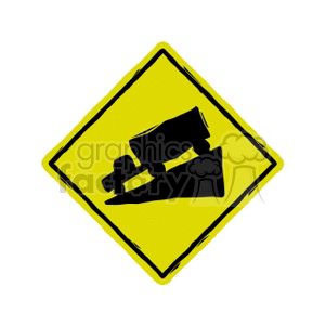   street sign signs grade hill hills truck trucks  hill.gif Clip Art Signs-Symbols Road Signs 