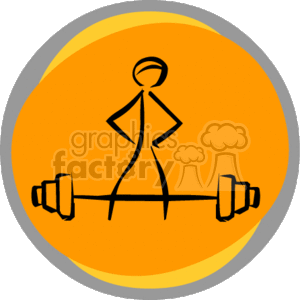   bodybuilder bodybuilders muscle muscles weight lifting weights barbell barbells fitness exercise exercising  az_muscle_guy.gif Clip Art Sports dumbells dumbell