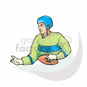   football player players nfl sport sports footballs  booter7.gif Clip Art Sports 