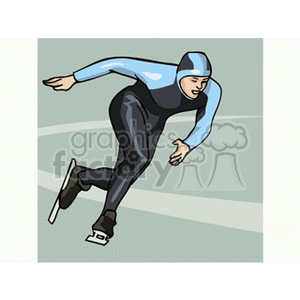 iceskater clipart. Commercial use image # 168013