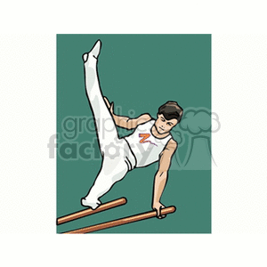   fitness exercising exercise gymnastics  gymnast2.gif Clip Art Sports Acrobatics 