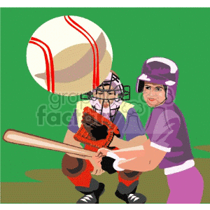  baseball baseballs bat bats players player  baseball004.gif Clip Art Sports Baseball 