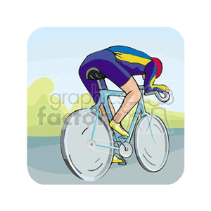 bikeracing clipart. Commercial use image # 168601