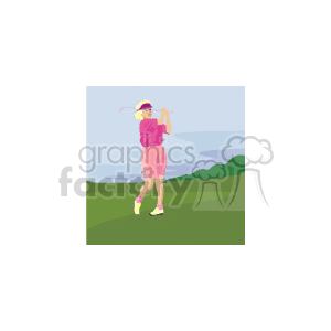 female golfer