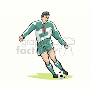 soccerplayer9 clipart. Commercial use image # 169773