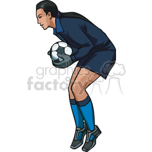   girl girls teenager soccer player players ball balls kick sports sport goalie  Soccer004c.gif Clip Art Sports Soccer 