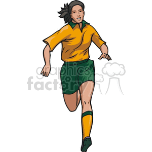   girl girls teenager soccer player players ball balls kick sports sport  Soccer008c.gif Clip Art Sports Soccer 