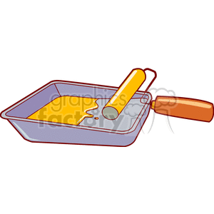   tool tools paint roller rollers  roller203.gif Clip Art Tools 
