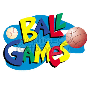 BALLGAMES clipart. Commercial use image # 170985
