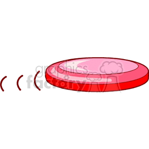 red frisbee clipart. Royalty-free image # 171230