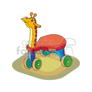 giraffebike clipart. Royalty-free image # 171238