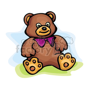   toy toys teddy bear bears  teddybear121.gif Clip Art Toys-Games 