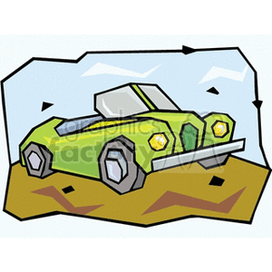 green car clipart. Royalty-free image # 172299
