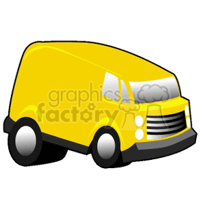 clipart - Yellow van.