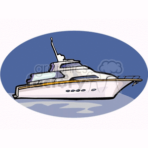   boat boats yacht yachts  yacht5.gif Clip Art Transportation Water 