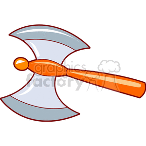 Double Sided Axe clipart. Commercial use image # 173584