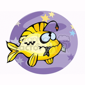 cartoon Anglerfish clipart.