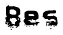 The image contains the word Bes in a stylized font with a static looking effect at the bottom of the words