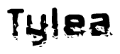 The image contains the word Tylea in a stylized font with a static looking effect at the bottom of the words