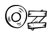 The clipart image shows the name Oz stylized to look like it is constructed out of separate wooden planks or boards, with each letter having wood grain and plank-like details.