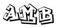 The clipart image features a stylized text in a graffiti font that reads Amb.