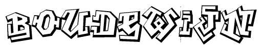 The clipart image features a stylized text in a graffiti font that reads Boudewijn.