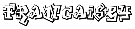 The clipart image features a stylized text in a graffiti font that reads Francaisey.
