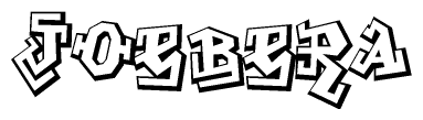 The clipart image features a stylized text in a graffiti font that reads Joebera.