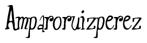 The image contains the word 'Amparoruizperez' written in a cursive, stylized font.