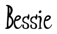 The image is of the word Bessie stylized in a cursive script.