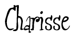 The image contains the word 'Charisse' written in a cursive, stylized font.