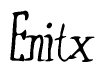 The image is of the word Enitx stylized in a cursive script.